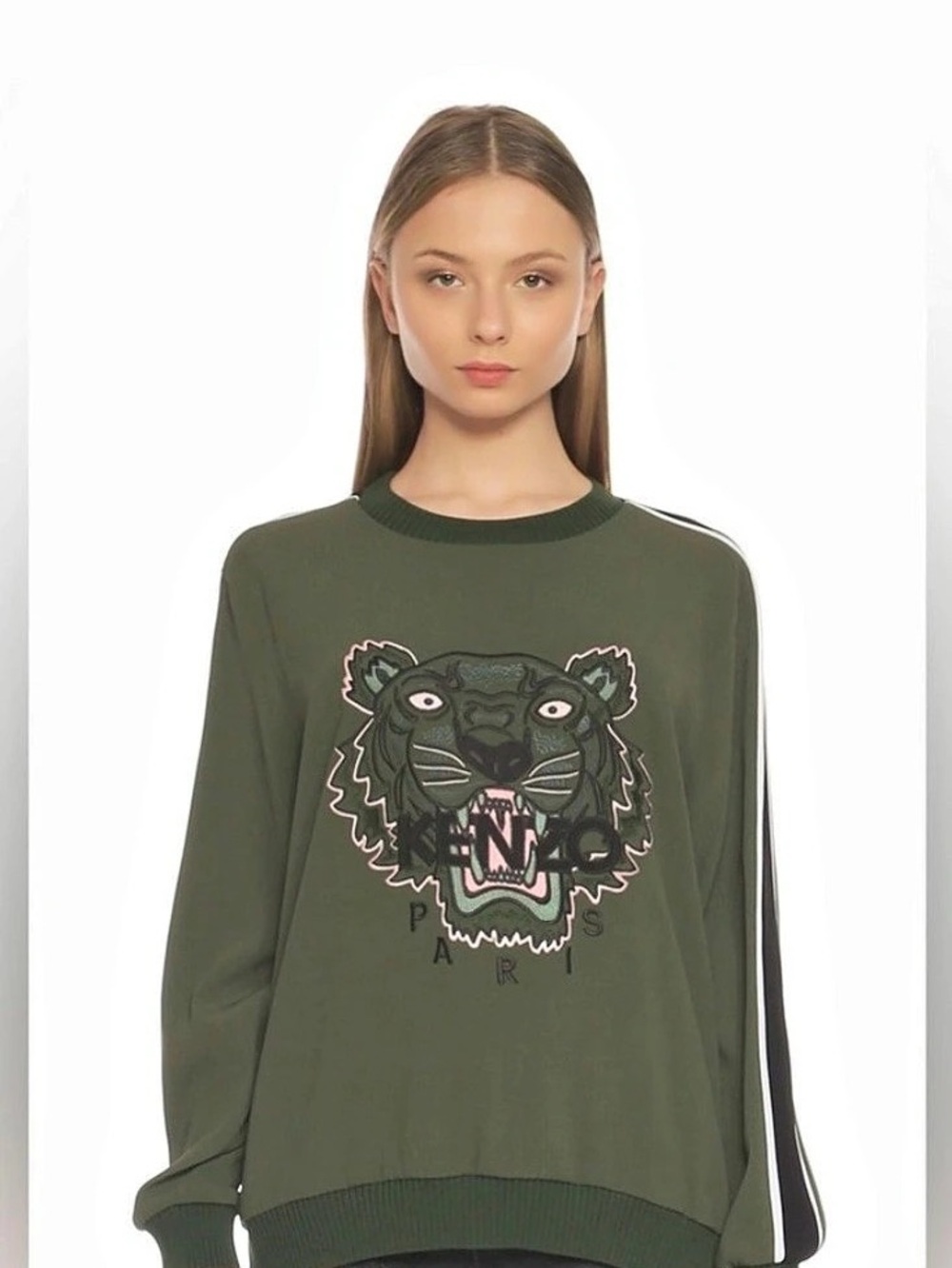 KENZO Tiger Embroidered Sweat suit Green & Black